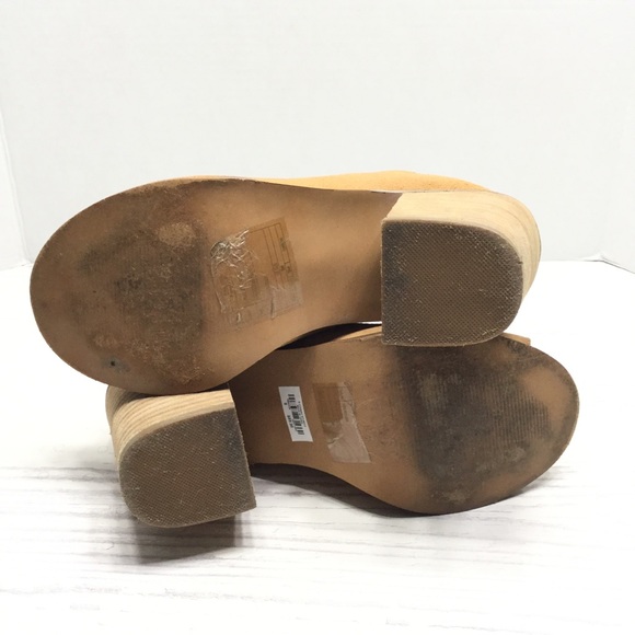 **SOLD**TORRID | EUC Tan 100% Suede Open Toe Mules - Picture 8 of 8
